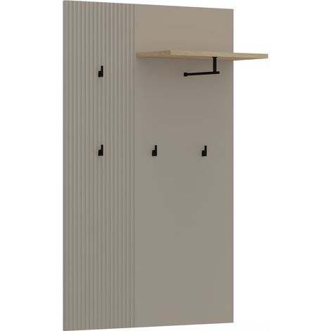 Porte manteau 85x26x133 cm gris et noir - ESKER