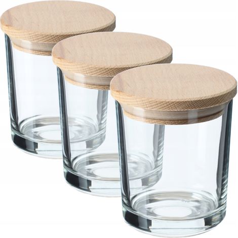 KADAX 3er-Set hochwertige Schüsseln aus klarem Glas für Nüsse, Eis, Saucen, Desserts und Oliven (3 x