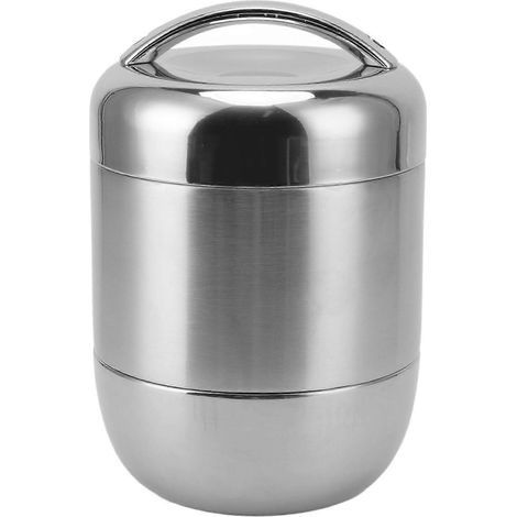 Boîte à lunch isotherme de 1,5 L en acier inoxydable multicouche anti-fuites avec couvercle hermétique, idéale pour le travail. (1/5)