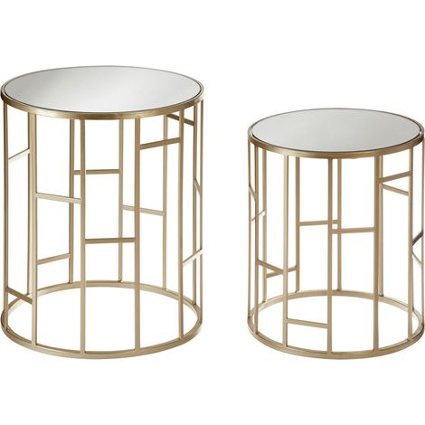 Premier Housewares Avantis Asymmetrical Frame Set of 2 Tables (1/5)