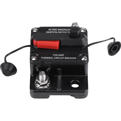 Disjoncteur en ligne pour autoradio DC12V-42V à réarmement manuel (150 A) (1/5)
