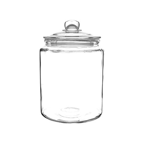 Barattolo per biscotti Olympia con coperchio, resistente e realizzato in vetro trasparente, attraente barattolo per alimenti per biscotti e confetteria, 6,35 litri (293 mm x 200 mm) (1/4)