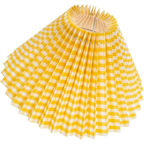 Abat-jour E27 anti-éblouissement en tissu pour lampe de table, idéale pour la chambre à coucher ou le bureau. (1/5)
