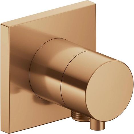 Keuco IXMO Armatur 59541, Absperrventil mit Schlauchanschluss Unterputz, Rosette eckig, Griff IXMO Comfort, Farbe: Bronze gebürstet - 59541031102 (1/5)