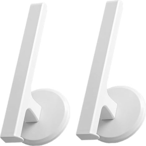 Lot de 2 barres porte-serviettes murales blanches en ABS acrylique pou (1/5)