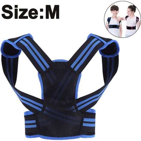 1 Correcteur de posture,ceinture lombaire,soutien dorsal,attelles métalliques,sangles élastiques,pour enfants et adolescents (1/5)
