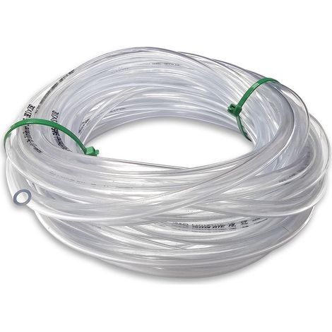 Tuyau souple cristal transparent pvc 6 mm – Diamètre extérieur 9 mm – Longueur 10 m – Qualité alimentaire sans phtalate – Alfaflex