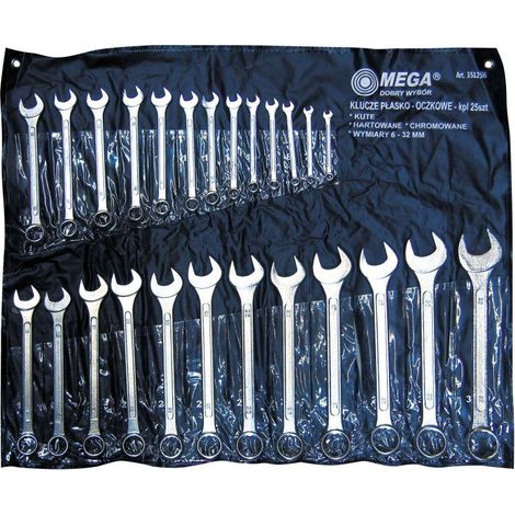 Mega Set di chiavi a cricchetto cromate, 25 pezzi