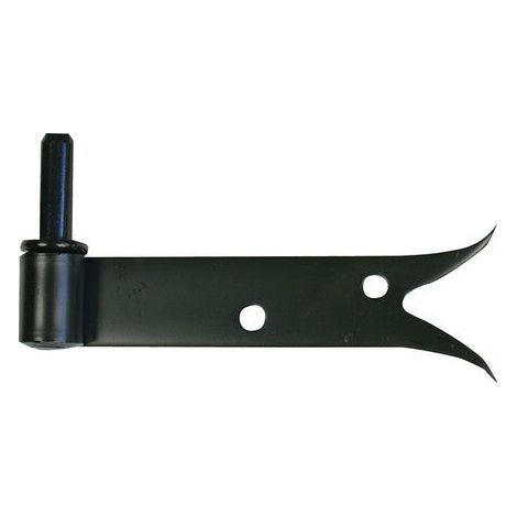 Afbat – Gond de volet à plaquer queue de carpe L170 – Acier avec axe amovible D14 – Pour fixation sur bois dur