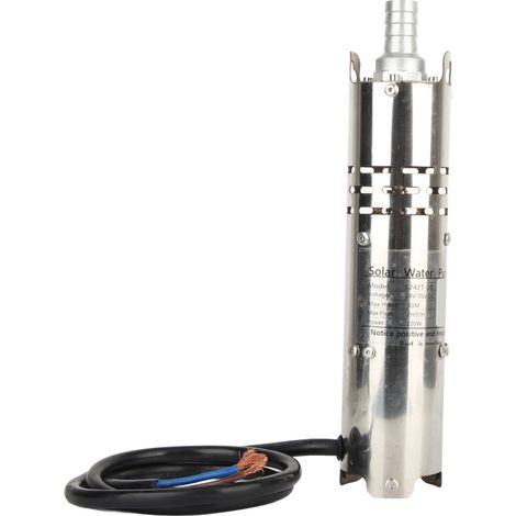 Tauchpumpe Permanentmagnet, elektrisch, solarbetrieben, Gleichstrom, bürstenlos, mit eingebautem MPPT-Regler, 24 V (S242T30) (1/5)