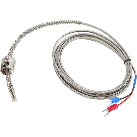 Sonde de température thermocouple de type K, robuste, résistante aux interférences et à la corrosion, de 2 mètres. (1/5)