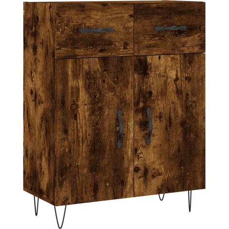 Aparador-cómoda-mueble-organizador-cocina-salón-salón-comedor 695 x 34 x 90 cm-madera de ingeniería-marrón 020031020