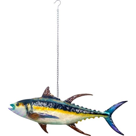 Ciondolo a forma di pesce in metallo - Decorazione per la casa acquatica