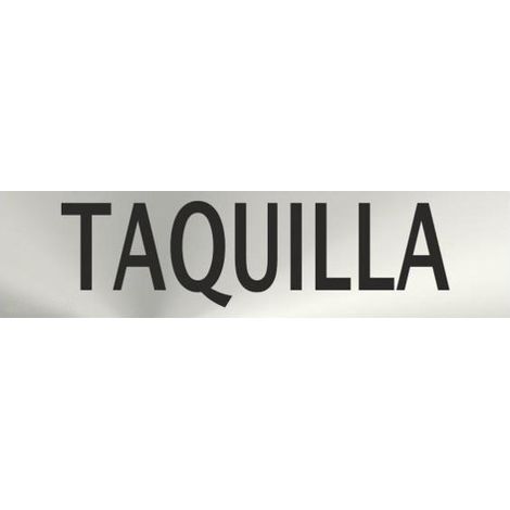 Señal informativa industrial de acero inoxidable Taquilla 50 x 200 mm SEKURECO (1/2)