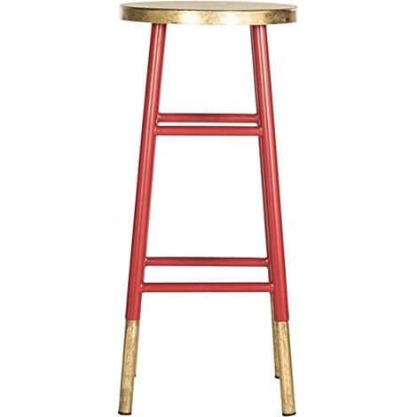 Tabouret de Bar Fer Rouge/Or 34 x 34 x 76,2 cm (1/5)
