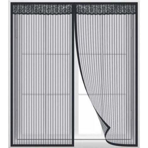Zanzariera magnetica per finestre 120 x 100 cm, rete magnetica autoadesiva, facile installazione per la maggior parte delle finestre