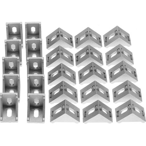 25 pièces Équerre de fixation en aluminium 4040 en forme de L (1/5)
