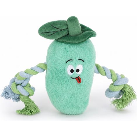 Jouet sonore en peluche pour vos animaux poivron cyan 30 x 17 cm