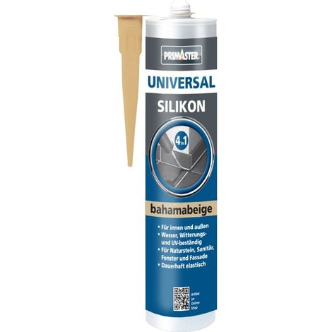 Primaster Universalsilikon 4 in 1 Bahamabeige 300ml Vergilbungsfrei Innen&Außen (1/2)
