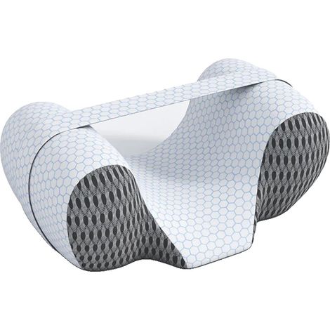 Haltungskorrektur-Kissen, Ergonomisches Design, Gedächtnisschaum-Unterstützung, 4D Gitter Dunkelgrau, 70cm Gurt für cair-a (1/2)