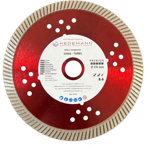 Diamant-Trennscheibe TURBO 23006 f. Lamello Tanga Delta 178 x 2,5 x 12 mm CLEVER DIAMOND