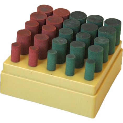 Kit 25 mole in gomma abrasiva per lucidare gambo 6 - Rosver - MGA Kit - 1 pz