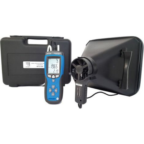 Kit de mesure vitesse d'air et débit appareil + cône de mesure NATHER 998295
