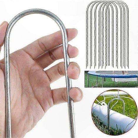 Hochleistungsfähige Zeltnägel und Bodenanker aus Stahl, 10er-Packung, für Camping und Befestigungen im Freien. (1/5)