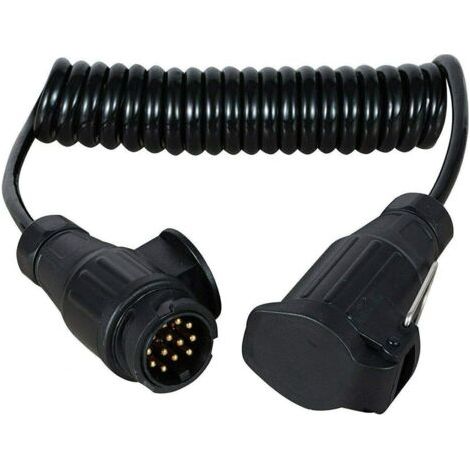 HOXILEELEO - Câble d'extension 2 m 13 broches vers 13 broches pour remorque, bateau, caravane, porte-vélos, etc. (1/3)