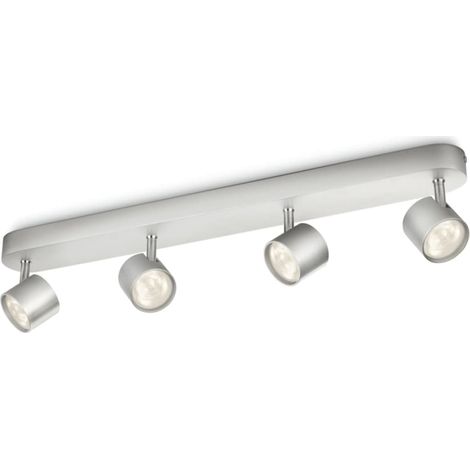 Philips Star Foco de superficie con 4 puntos de luz (Aluminio) - 2700K (1/5)