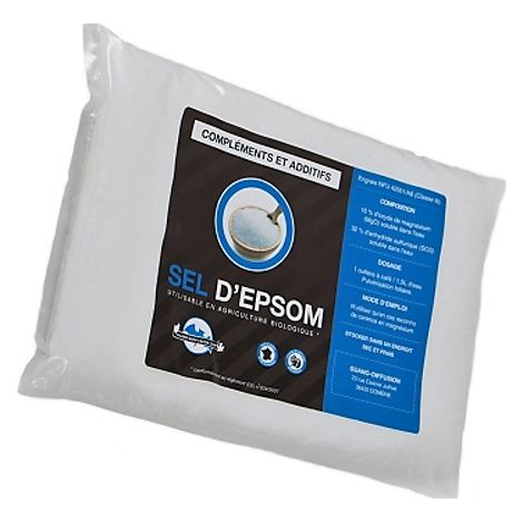 Sel d'Epsom en sachet de 1 kilo - Guano Diffusion