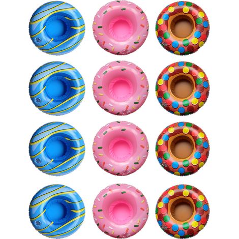 Porte-Boisson Gonflable - PVC Épais et Résistant - Pour Piscine et Fêtes en Extérieur - Usage Flottant - 1 Pièce (1/5)