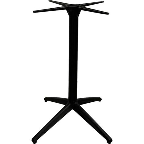 Pied mange debout Fixe ELYPSON Noir en aluminium et polypropylène pour extérieur