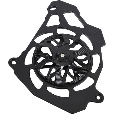 Copertura del radiatore per motocicletta in lega di alluminio nera per i modelli NMAX155, NVX155 e AEROX155 (2016-2023).