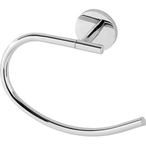 Porta asciugamani da parete ad anello in acciaio cromato  Bora (1/2)