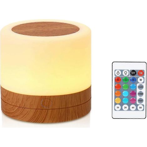 Veilleuse LED, mini lampe de chevet pour chambre ou extérieur, lampe de chevet à intensité variable pour le confort des yeux (1/5)