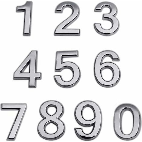 Door Number, Mailbox Number, House Number Adhesive (0-9), Street Address Number Design, Adhesive House Door Number, House Number Design for Office, Bedrooms, Apartments (1/5)