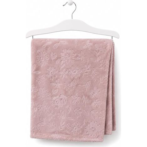 Unisex Baby Blanket Soft Warm Pattern Design for Infant Toddler Baby Cot Stroller Unisex 75x100cm (Dusty Pink) (1/3)