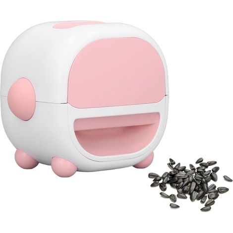 Elektrischer Sonnenblumenkern-Knacker USB-Wiederaufladbar - Automatische Nussschälmaschine für Kerne, Nüsse & Samen - Leise & Einfach zu Bedienen - Küchenhelfer Geschenk Idee (rose)
