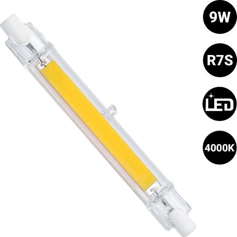 Lampadina LED COB - R7S - 118mm - 1000lm - 9W - Bianco Neutro