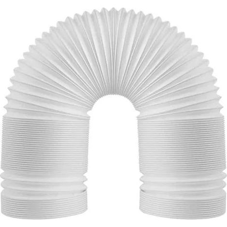 Tuyau d'évacuation flexible pour climatiseur portable, diamètre 15 cm, raccord universel de rechange pour climatiseurs Delonghi, LG et marques (2 m). (1/3)