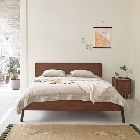 Lit en bois mindi massif 160 cm (1/5)