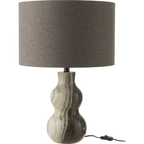 Lampe à poser en marbre noir et gris - noir et gris clair (1/4)