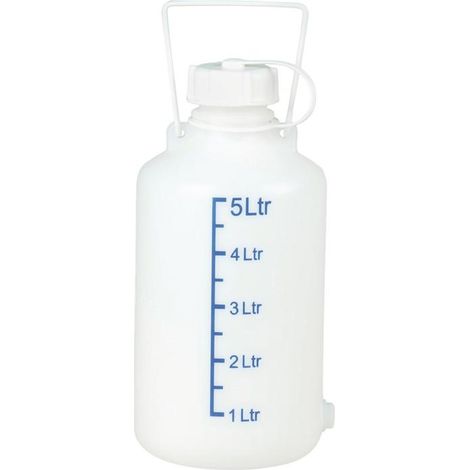 Réservoir/récipient de stockage Nature, 5 litres avec graduation Ø 167x348mm