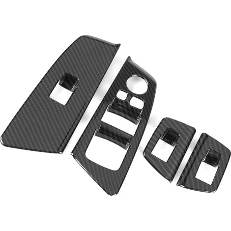 Garnitures Cadre Couvre Bouton Lève-Vitre Auto pour BMW Série 5 G30 2017-2018, Moulures Fenêtre Intérieur, Kit 4 Pièces (1/5)