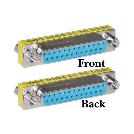 Microconnect MOD25F25F cambiador de género para cable DB25 Azul