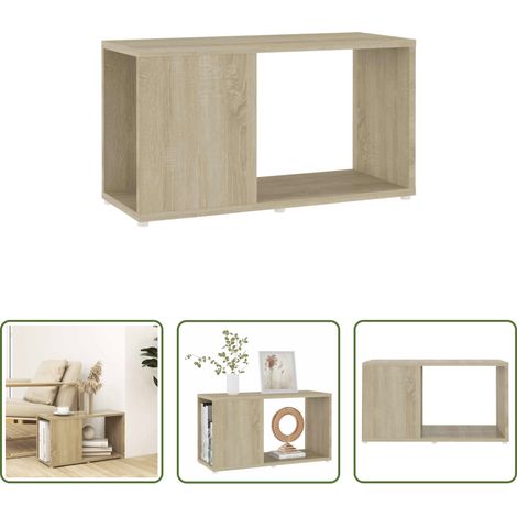Holzschrank - TV-Schrank Sonoma-Eiche 60x24x32 cm Holzwerkstoff (1/5)