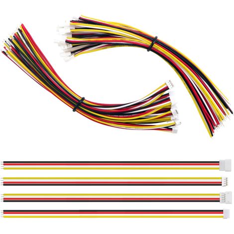 15 Pairs JST 1.5 ZH 4 Pin Connector, JST ZH 4 Pin Male and Female Connector with 150mm 26AWG Electrical Wire Cable (1/5)