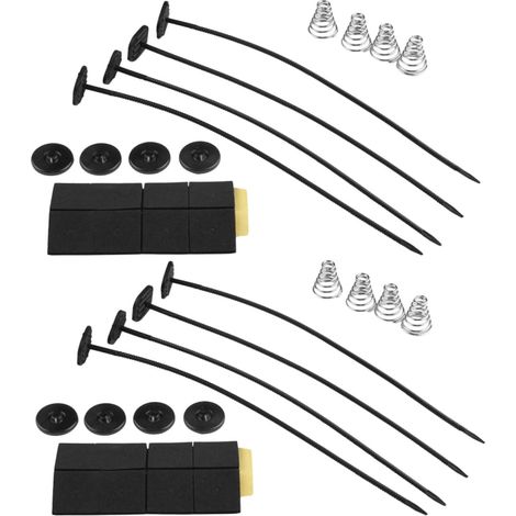 de 2 supports de ventilateur de voiture noirs kit de montage