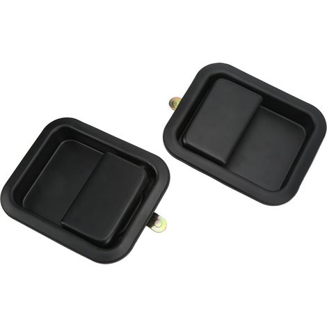 Lot de 2 poignées de porte extérieures de voiture (gauche et droite), robustes, de remplacement pour Jeep Wrangler 91-06 55176383ae (1/5)